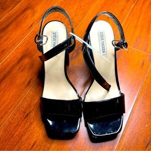 Steve Madden Sz 10 | Persepolis Platform Heels Womens Patent Faux Leather